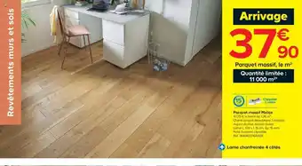 Castorama Parquet massif melise offre