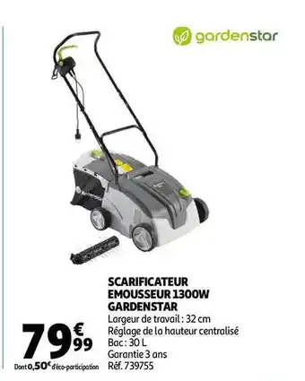 Scarificateur émousseur 1300 W Gardenstar