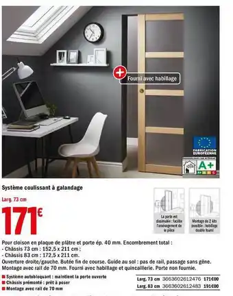 Système Coulissant à Galandage