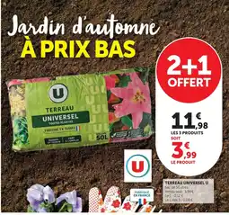Super U Terreau universsel u offre
