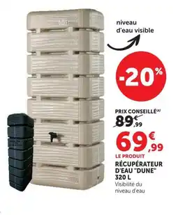 Super U DUNE RÉCUPÉRATEUR D'EAU offre