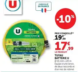 Super U U Tuyau batterie offre