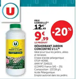 Super U U DÉSHERBANT JARDIN & ALLÉES offre