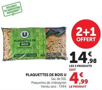 U Plaquettes de bois