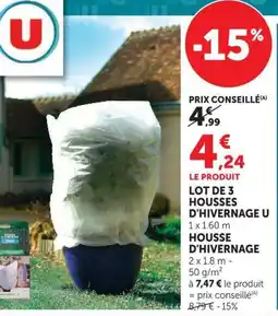 Super U HOUSSES D'HIVERNAGE U offre