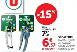 Super U U Sécateur offre