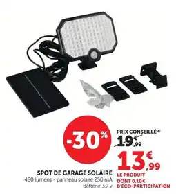 Super U SPOT DE GARAGE SOLAIRE offre