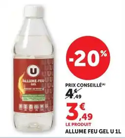 Super U U ALLUME-FEU GEL offre