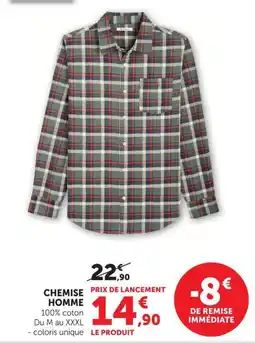 Super U CHEMISE HOMME offre