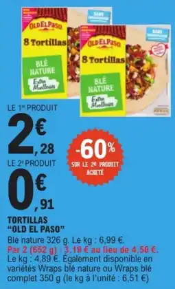 E.Leclerc OLD EL PASO Tortillas offre