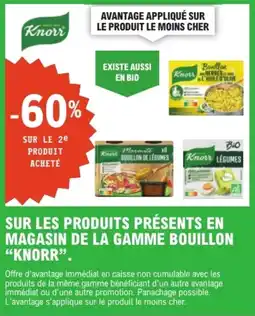 E.Leclerc Knorr Sur les produits présents en magasin de la gamme bouillon offre