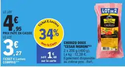 E.Leclerc CESAR MORONI CHORIZO offre