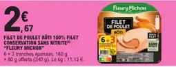 E.Leclerc Fleury Michon Filet de poulet rôti offre