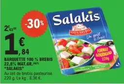 E.Leclerc Salakis BARQUETTE 100 % BREBIS offre