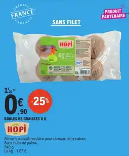 E.Leclerc HOPI Boules de graisses offre