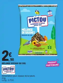 E.Leclerc PICTOU MÉLANGE OISEAUX DU CIEL offre