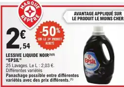 E.Leclerc EPSIL Lessive liquide noir offre