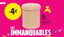 E.Leclerc Pouf coffre bouclette offre