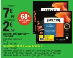 E.Leclerc LABEYRIE SAUMON NORVÈGE offre