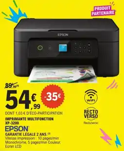 E.Leclerc EPSON IMPRIMANTE MULTIFONCTION offre