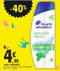 E.Leclerc head&shoulders MENTHOL FRESH offre
