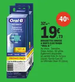E.Leclerc Oral-B Brossettes brosse à dents électrique offre