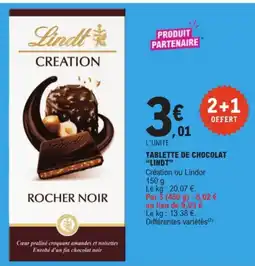 E.Leclerc Lindt ROCHER NOIR offre