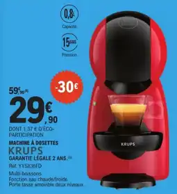 E.Leclerc KRUPS MACHINE À DOSETTES offre
