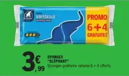 E.Leclerc ÉLEPHANT Eponges vaisselle offre