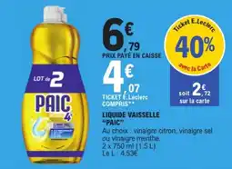 E.Leclerc PAIC LIQUIDE VAISSELLE offre