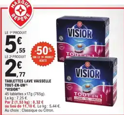 E.Leclerc VISIOR TABLETTES LAVE VAISSELLE offre