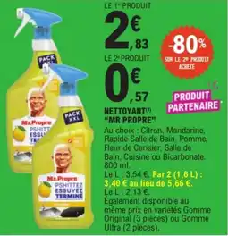 E.Leclerc Mr.Propre NETTOYANT offre