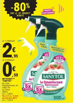 E.Leclerc SANYTOL Le Désinfectant Nettoyant offre