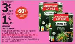 E.Leclerc Cassegrain Petits pois & carottes offre