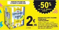 E.Leclerc San Pellegrino Boisson pétillante italienne citron dolce offre