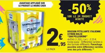 San Pellegrino Boisson pétillante italienne citron dolce