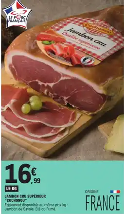 E.Leclerc Cochonou jambon cru supérieur offre