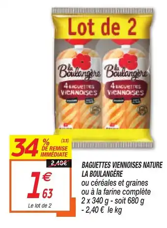 Netto Baguettes vienoises nature offre