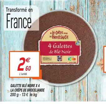Netto Galette blé noire x4 la Crêpe offre