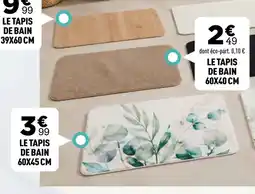 Centrakor LE TAPIS DE BAIN offre