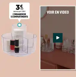 Centrakor L'ORGANISEUR 5 COMPARTIMENTS offre