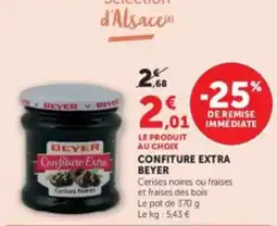 Hyper U BEYER Confiture Extra offre