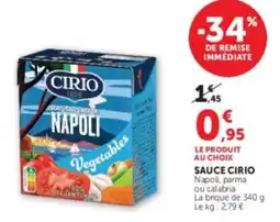 Hyper U CIRIO Sauce Napoli offre