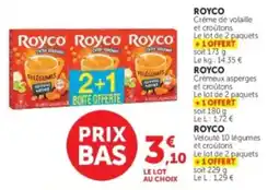 Hyper U Royco Crème de volaille et croûtons offre