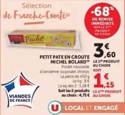 Hyper U MICHEL BOLARD Petit pate en croute offre