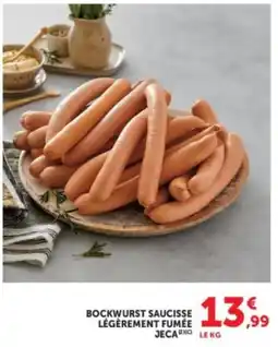 Hyper U JECA Bockwurst saucisse offre