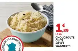 Hyper U Meyer Wagner Choucroute cuite offre