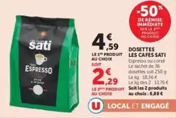 Hyper U LES CAFES SATI offre