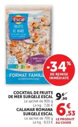 Hyper U Escal Cocktail de fruits de mer surgelé offre