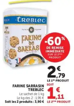 Hyper U TREBLEC FARINE SARRASIN offre